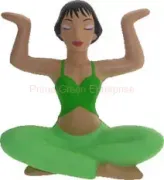 stress yoga girl