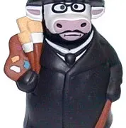 TWO MUS LAUTRE PU STRESS COW