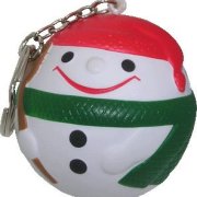 anti stress snowball keyring