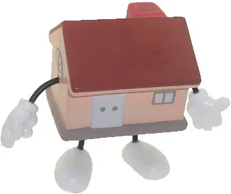 stress house with moveable arms & legs