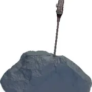 mineral rock with memo clip