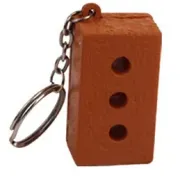 stress brick keytag