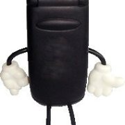 cell phone mascot