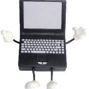 laptop figure with arms & legs