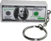 $100 bill keytag