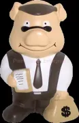PU stress banker pig