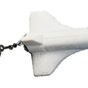 ANTI-STRESS SPACE SHUTTLE KEYCHAIN