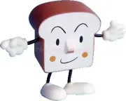 toast figure with removable arms & legs