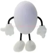 egg figure with arms & legs