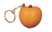 peach keyring squeezyball