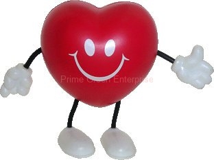 anti stress valentine heart mascot