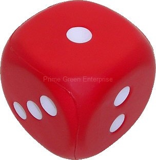 anti stress red dice
