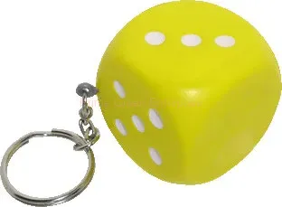 PU dice keychain