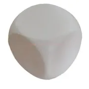 flat dice with rounded corner