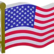 US flag squeeziable ball