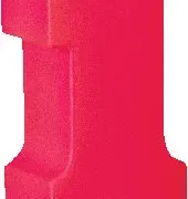 Number One Shaped Stress Ball