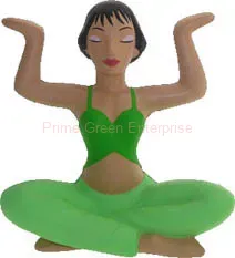 stress yoga girl