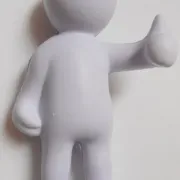 stress white man figure