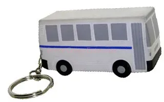 city bus key ring