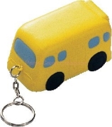 cartoon bus keyring