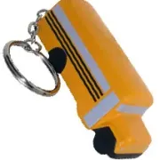 school bus keyring