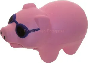 stress pig with sunglasses