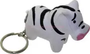 stress zebra key ring