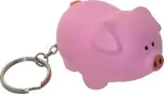 pig stress keychain