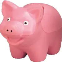 pink pig stress ball