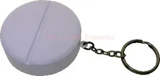 Stress Round Aspirin Keychain