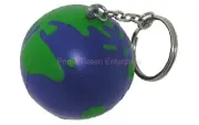 anti-stress earth ball keychain