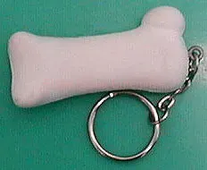 dog bone stress reliever keyring