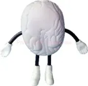 stress-reliefer brain mascot