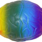 COLORED BRAIN STRESS BALL