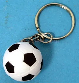 PU stress football keyring