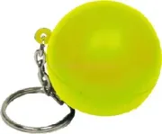 round shaped stress ball keychain