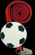 anti stress soccer with lanyard