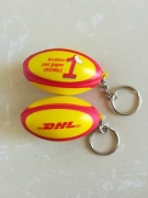 anti stress rugbyball keychain