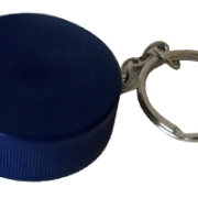 hockey puck stressball keyring