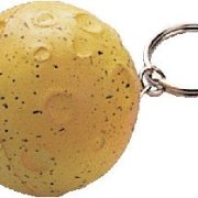 moon shaped stressball keychain