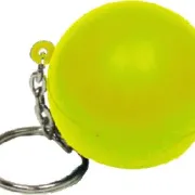 round shaped stress ball keychain