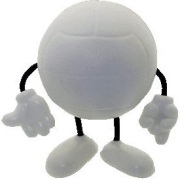 stress volleyball with removable arms & legs
