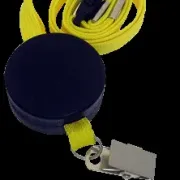 anti stress ice hockey puck with lanyard