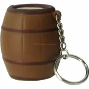 stress beer drum keychain